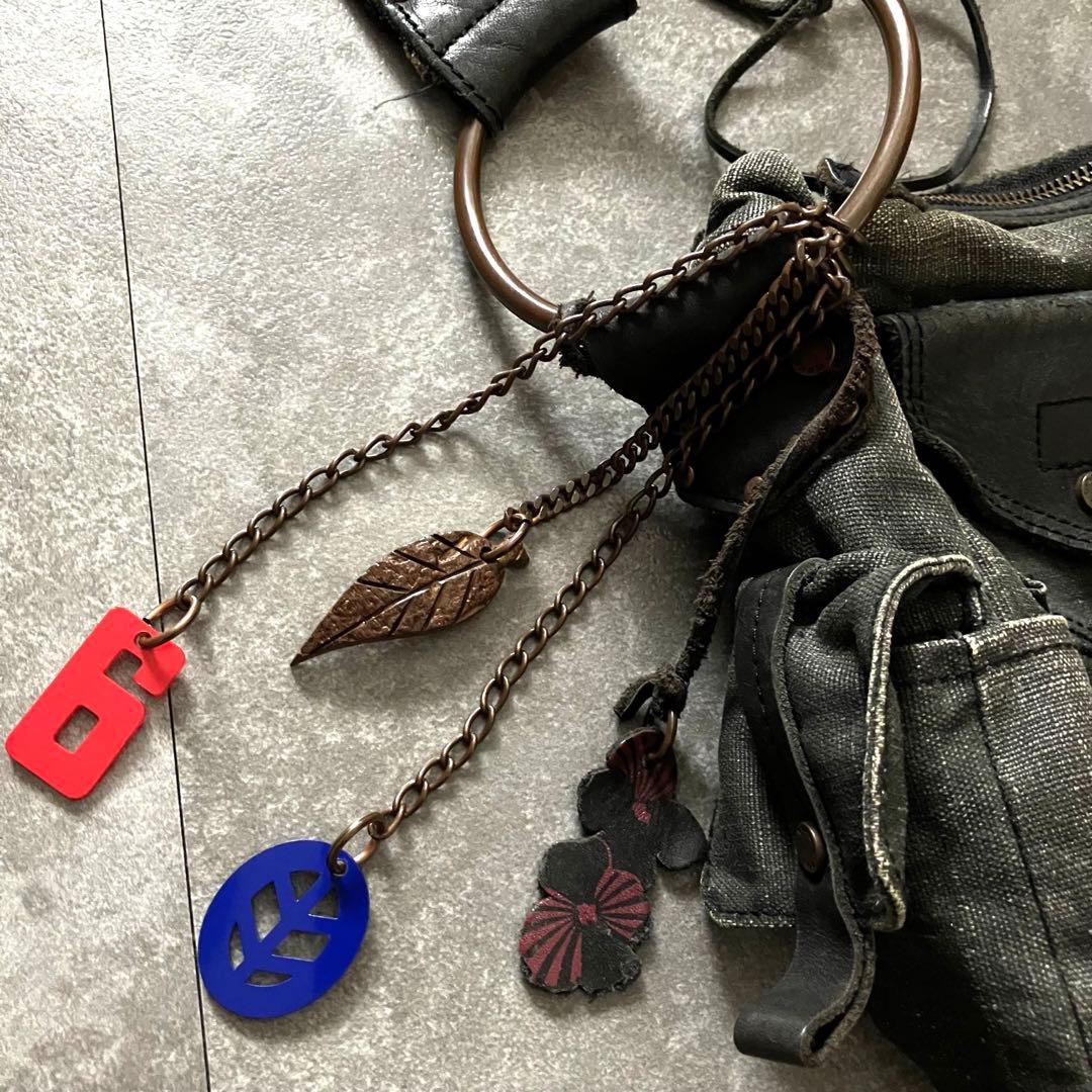 バッグ 90s00s diesel multi-pocket shoulder bag