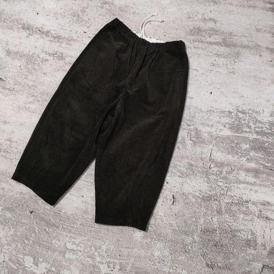 HUIS. 遠州織物 シャトルコーデュロイバルーンパンツ（太畝・カーキ）日本製