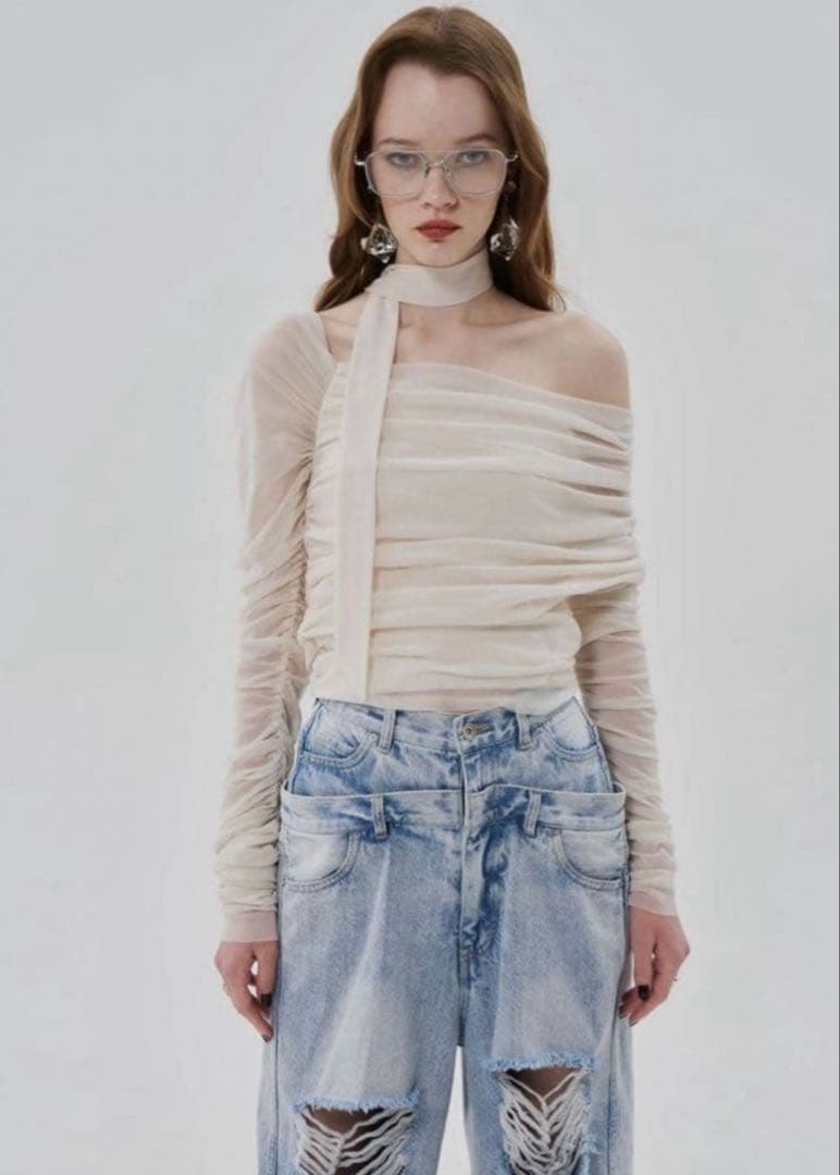 【THE TOE】ANTHURIUM TULLE TOPS