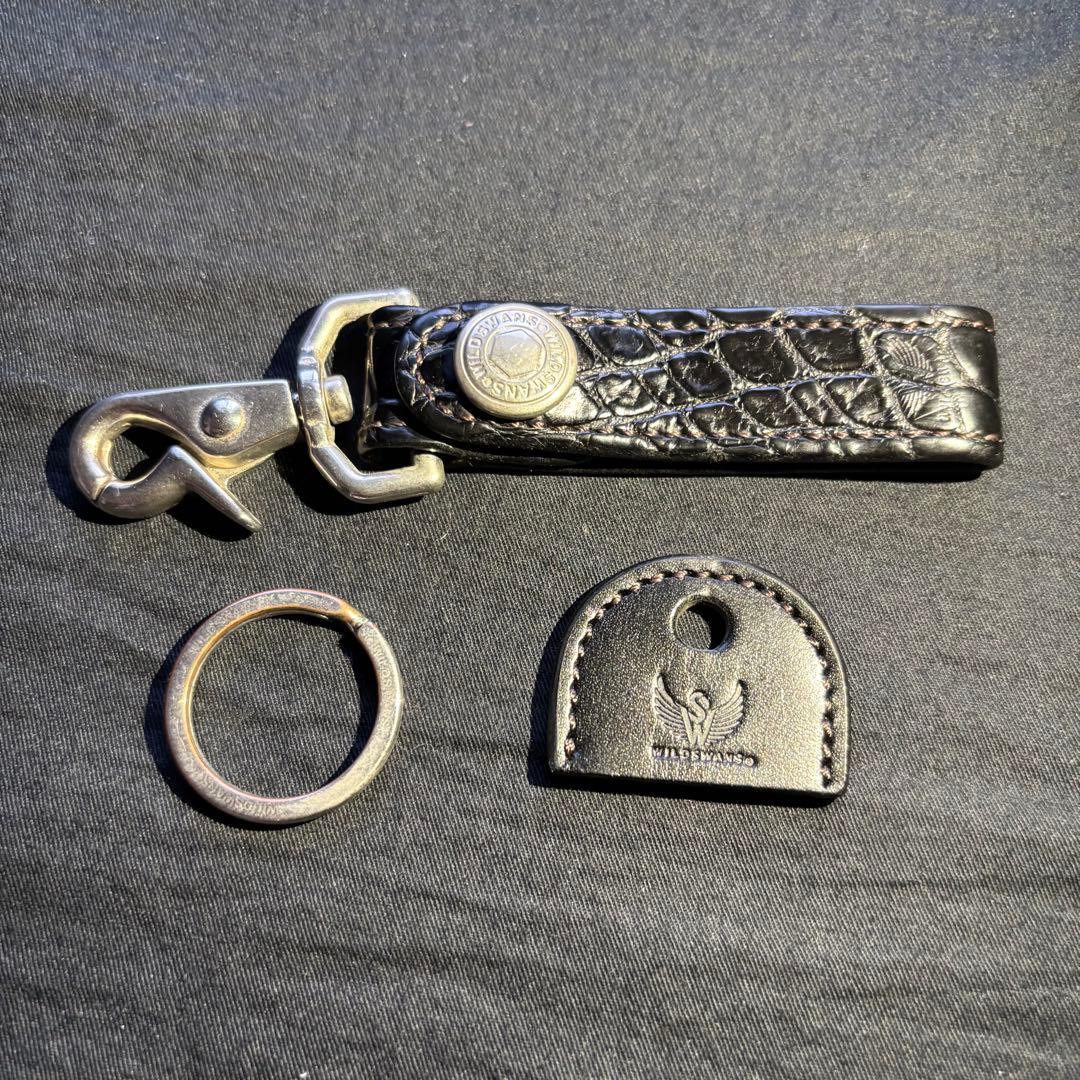WILDSWANS キーホルダー　クロコダイル　BRANCH 黒