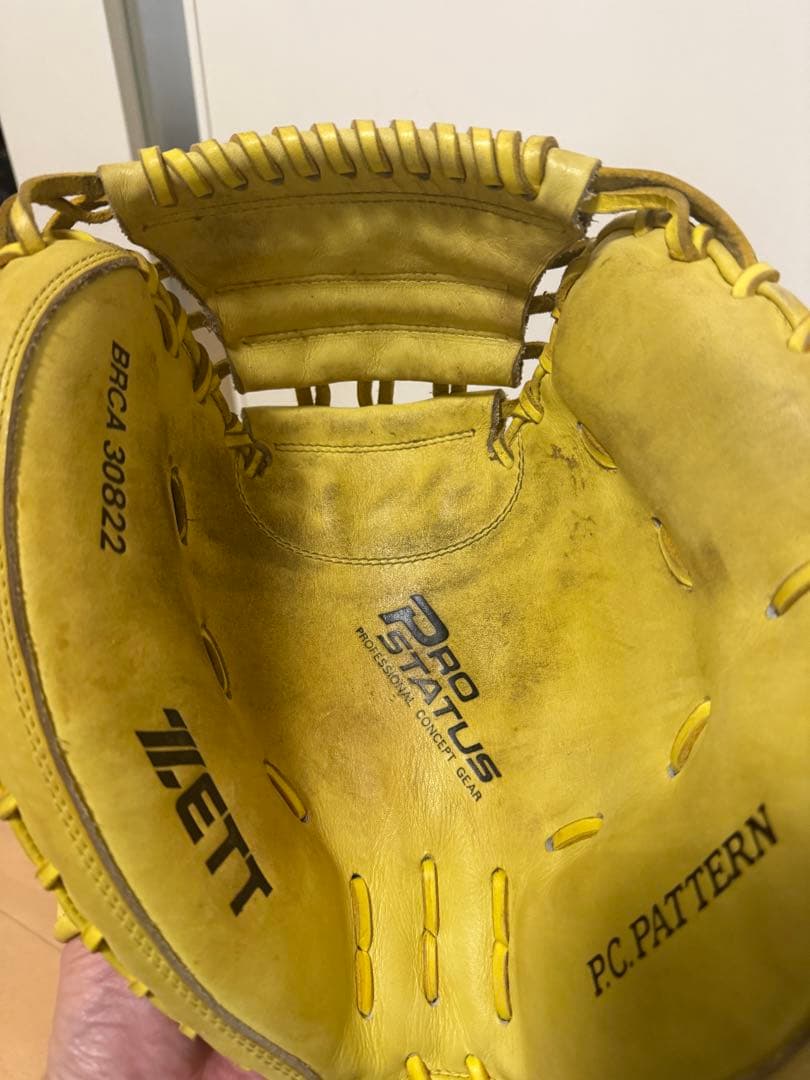 ZETT イエロー キャッチャーミット　美品