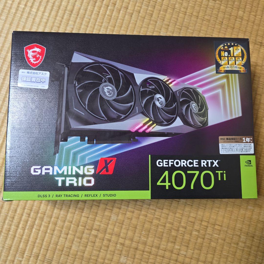グラフィックボード・グラボ・ビデオカード MSI GeForce RTX 4070 Ti Gaming X TRIO