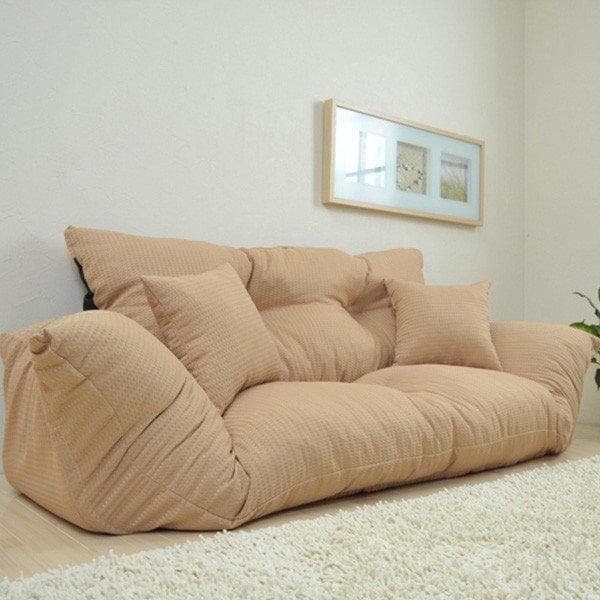 最終値下げ【通常価格: 32,800円】新ジャンボカウチソファ【オレンジ】 7