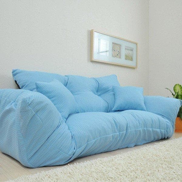 最終値下げ【通常価格: 32,800円】新ジャンボカウチソファ【オレンジ】 7