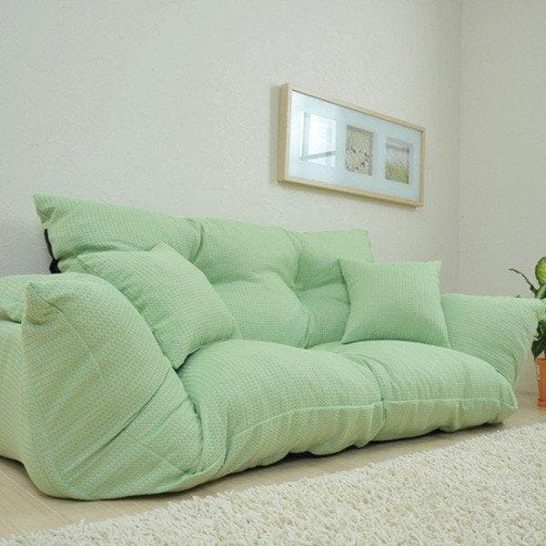 最終値下げ【通常価格: 32,800円】新ジャンボカウチソファ【オレンジ】 7