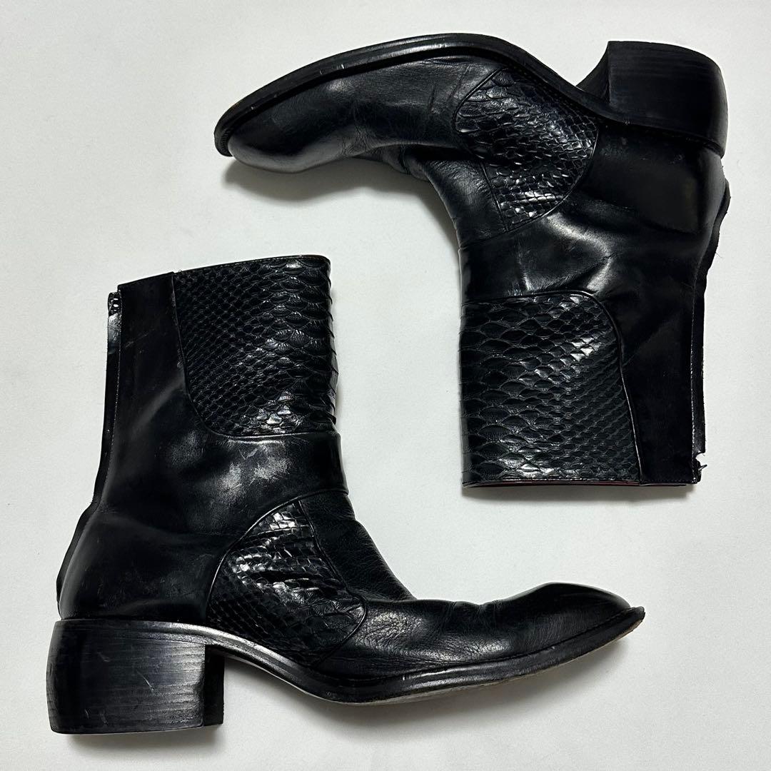 靴 Alfredo bannister python leather boots