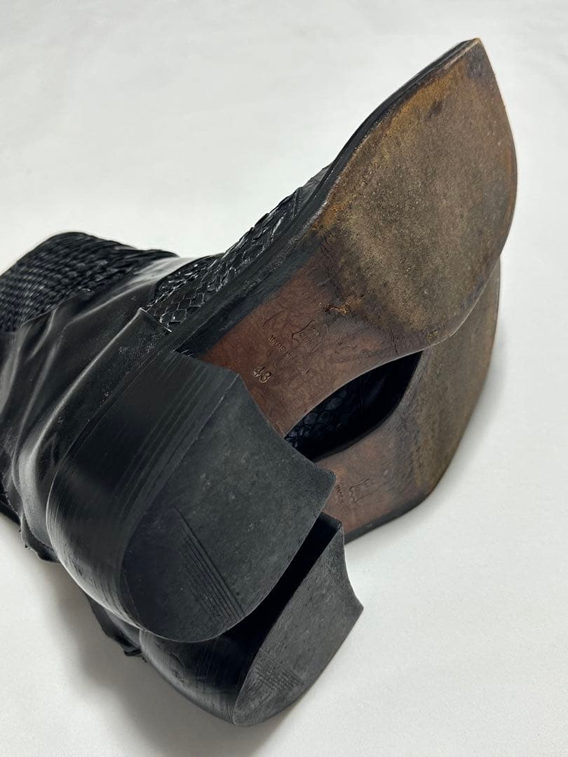 靴 Alfredo bannister python leather boots