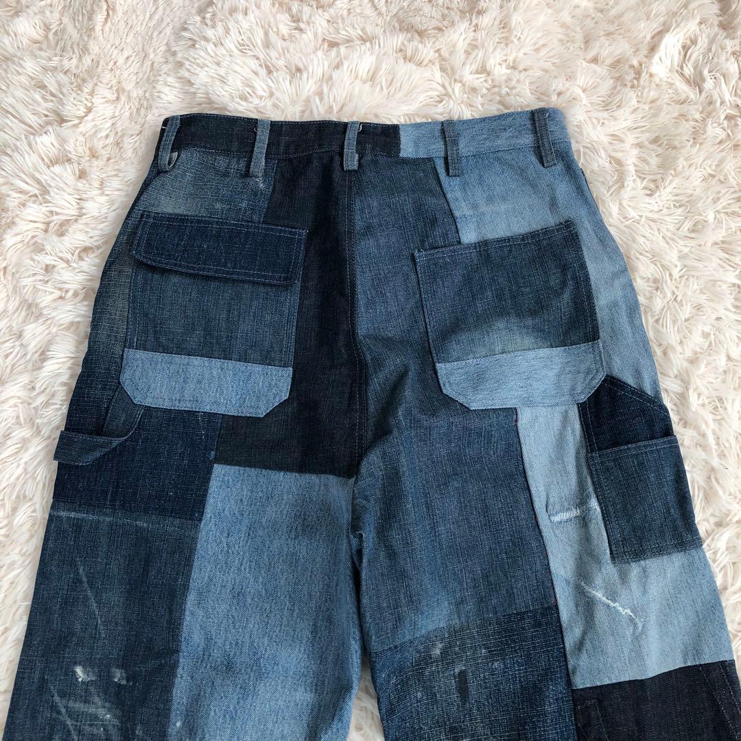 MR.REMAKE MAN.　ダメージ加工パッチワークデニムパンツ再構築リメイク