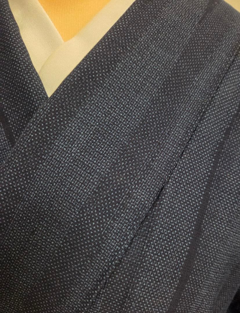 す*れ様 綿薩摩　藍染　永江明夫　本さつま　東郷織物謹製　7457