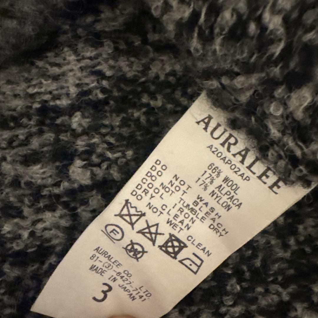 AURALEE WOOL ALPACA FELT KNIT 3 アルパカニット