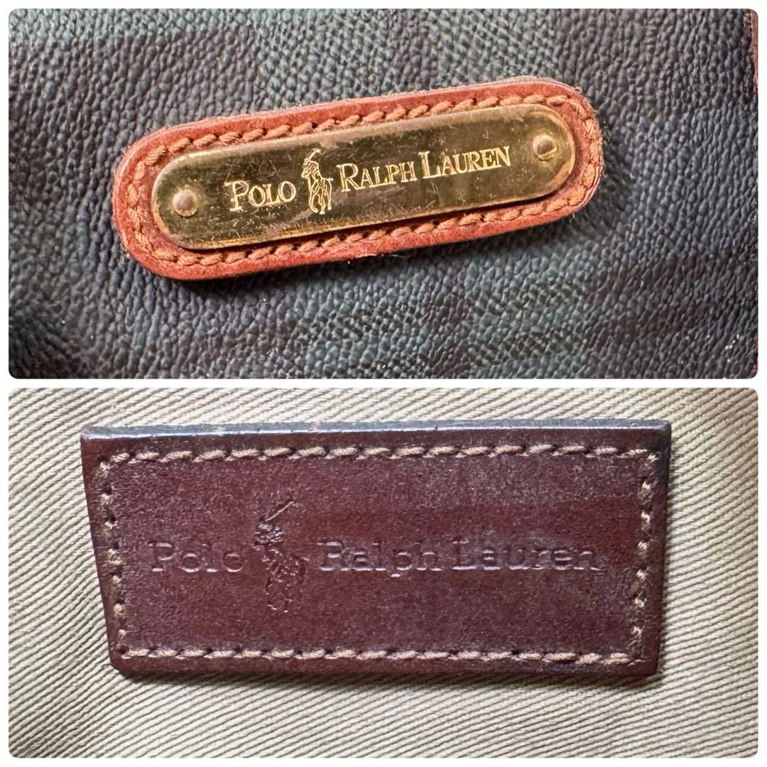 ポロラルフローレン　ボストンバッグ　ブラックウォッチ柄　ヴィンテージ