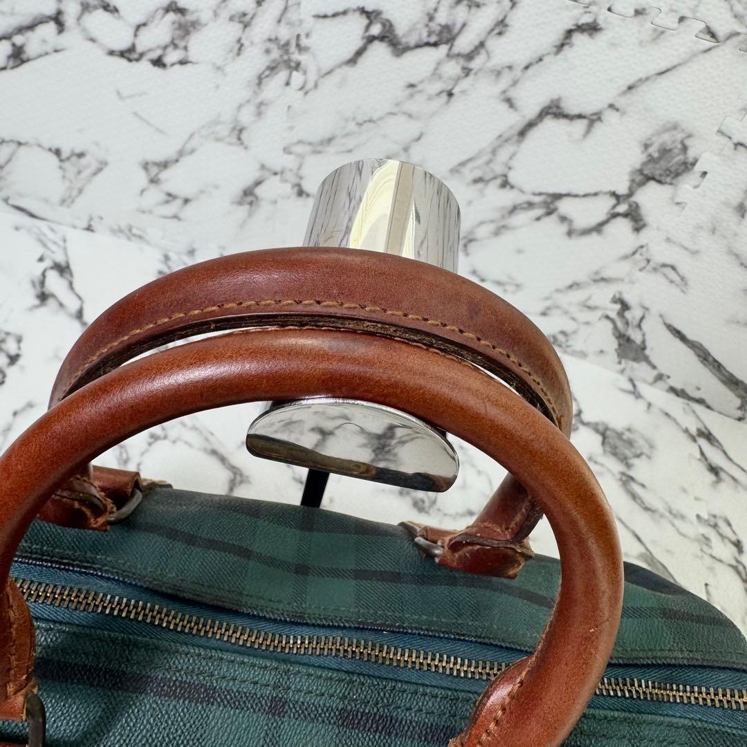 ポロラルフローレン　ボストンバッグ　ブラックウォッチ柄　ヴィンテージ