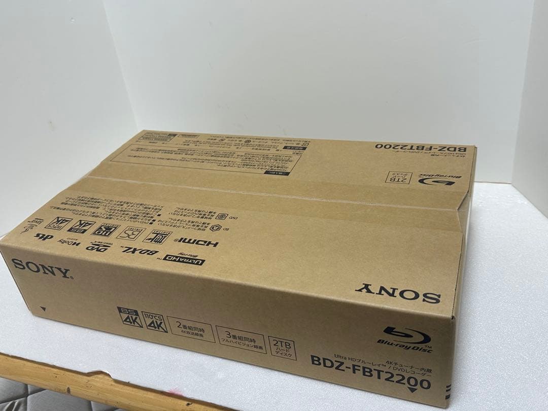 SONY BDZ-FBT2200 4Kブルーレイレコーダー