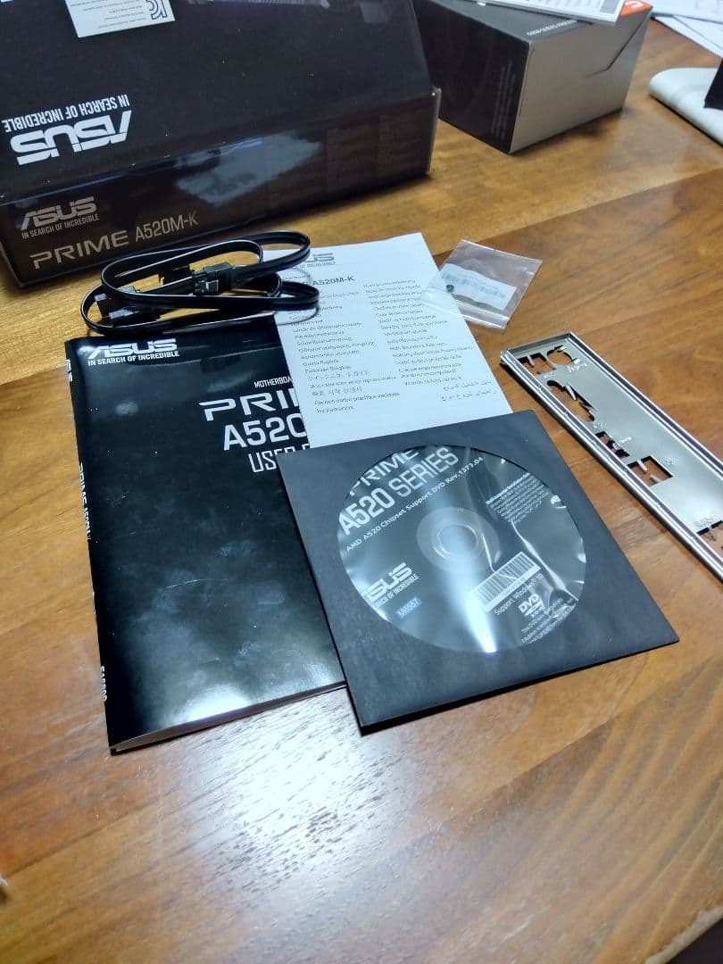 ASUS A520M-K＋Ryzen5500 箱ク−ラ−付 動作確認済み