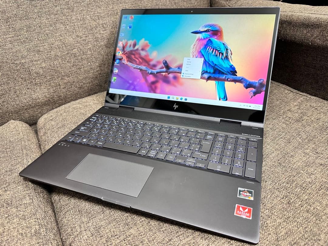 HP Envy 15.6インチ　2in1 バッテリー100% office 永続
