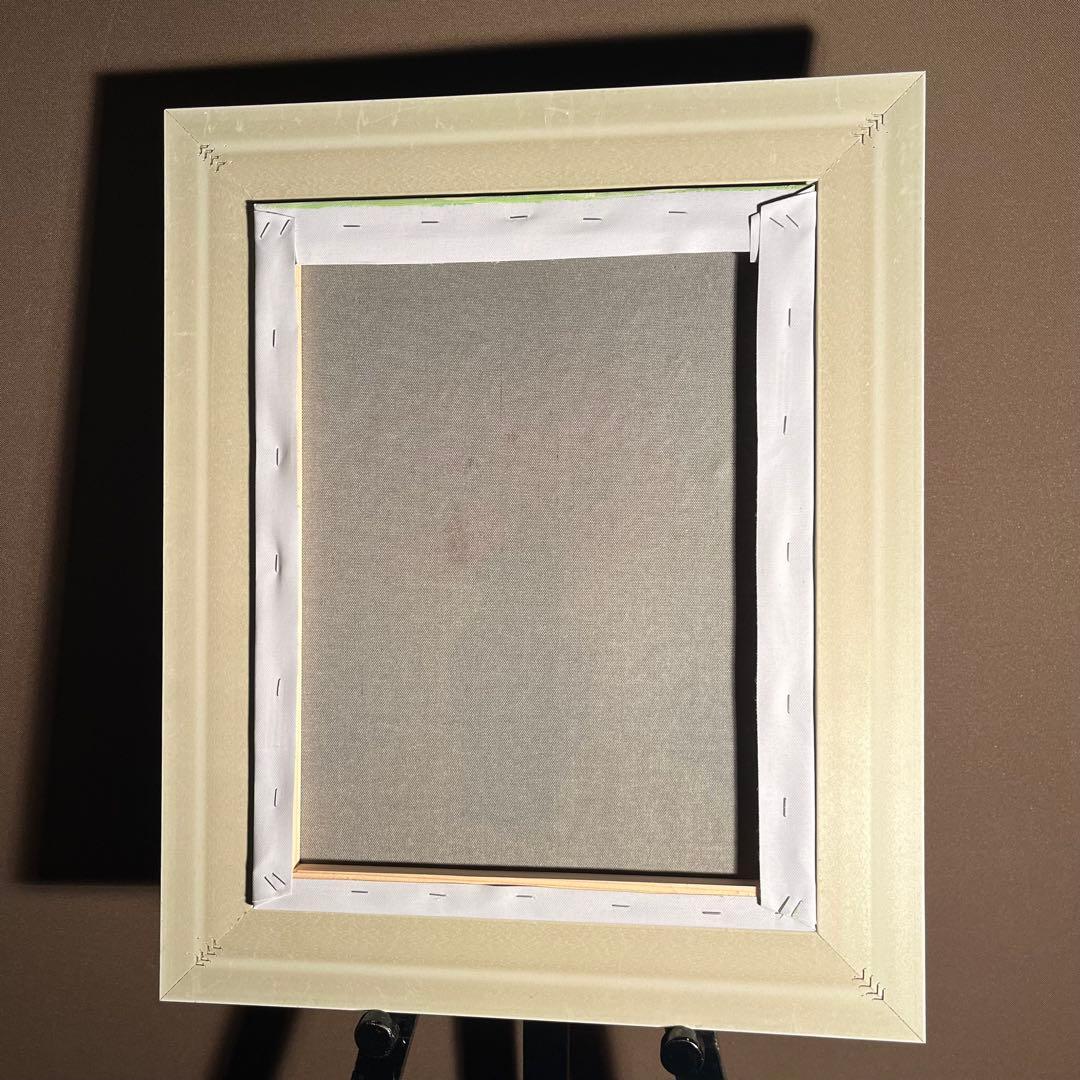 手書き油絵 ゴッホ 赤いヒナゲシとヒナギク 額付 絵画 インテリア 油彩画