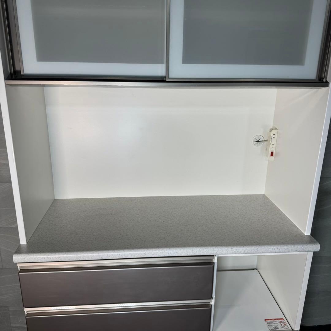 nitori キッチンボード 100cm ホワイト シンプル 食器棚 d3848