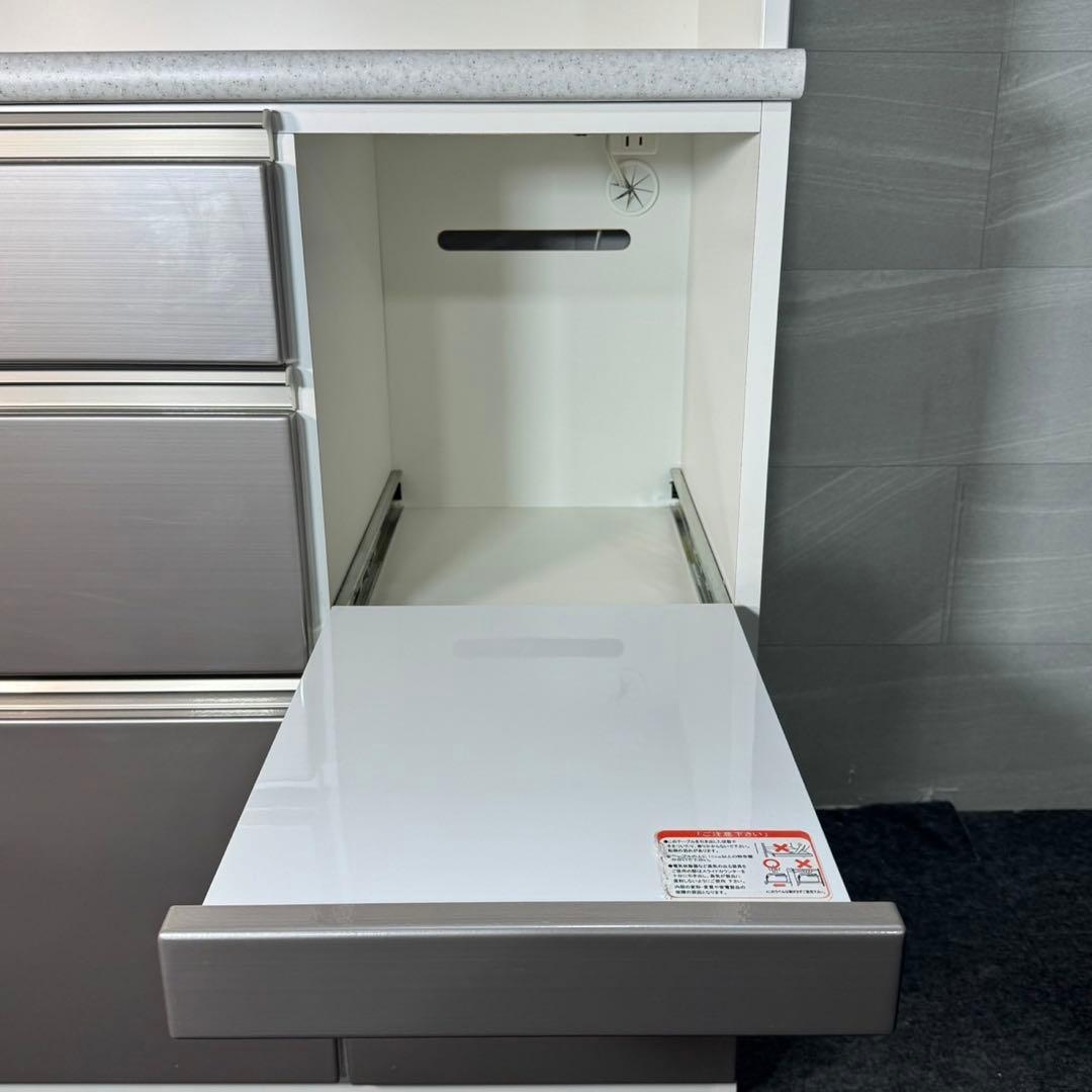 nitori キッチンボード 100cm ホワイト シンプル 食器棚 d3848