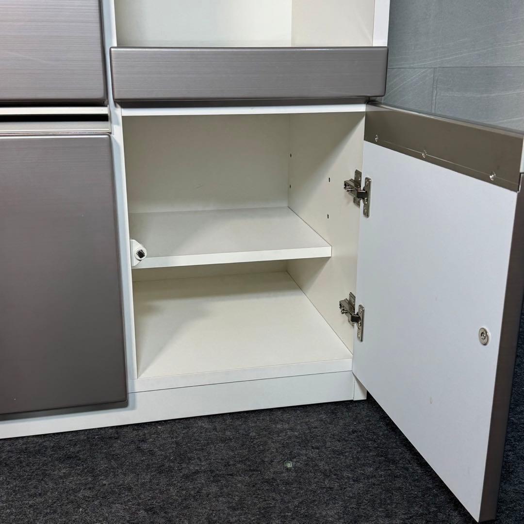 nitori キッチンボード 100cm ホワイト シンプル 食器棚 d3848