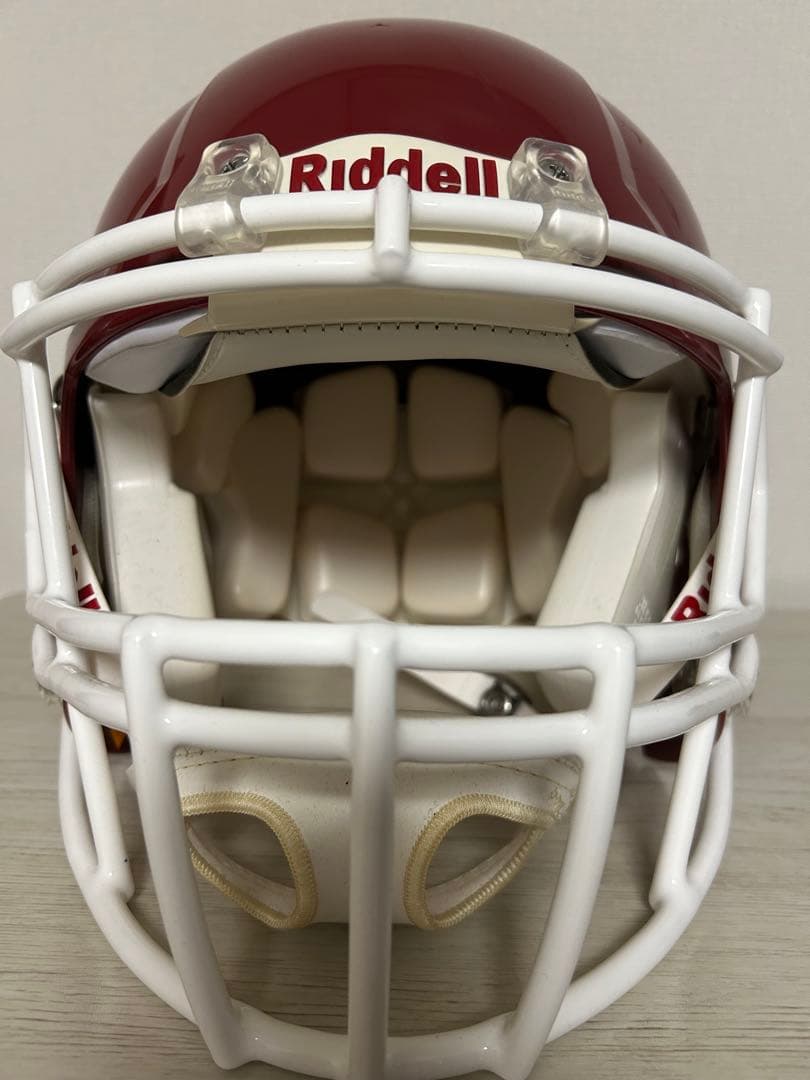 Riddell アメリカンフットボール アメフト ヘルメット 赤 Sサイズ