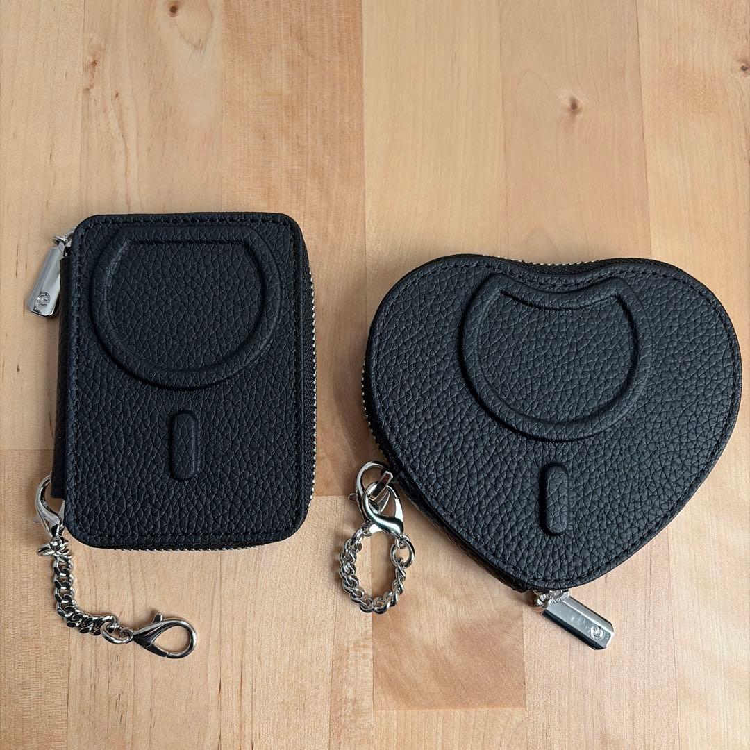 ぽぽ様☆CUSTYPE ブラック シルバー金具 iPhone17ケース セット