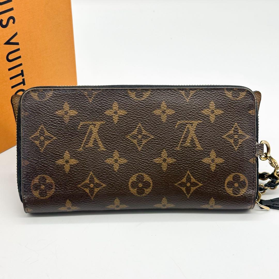 【希少】ルイヴィトン ジッピーウォレット モノグラム リバース シャディ 長財布