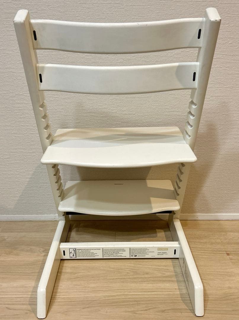 【美品】STOKKE　トリップトラップ　ホワイト　シリアルナンバー4