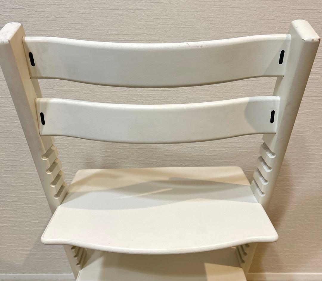【美品】STOKKE　トリップトラップ　ホワイト　シリアルナンバー4