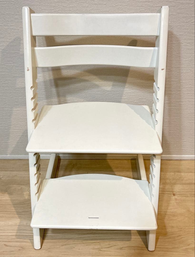 【美品】STOKKE　トリップトラップ　ホワイト　シリアルナンバー4