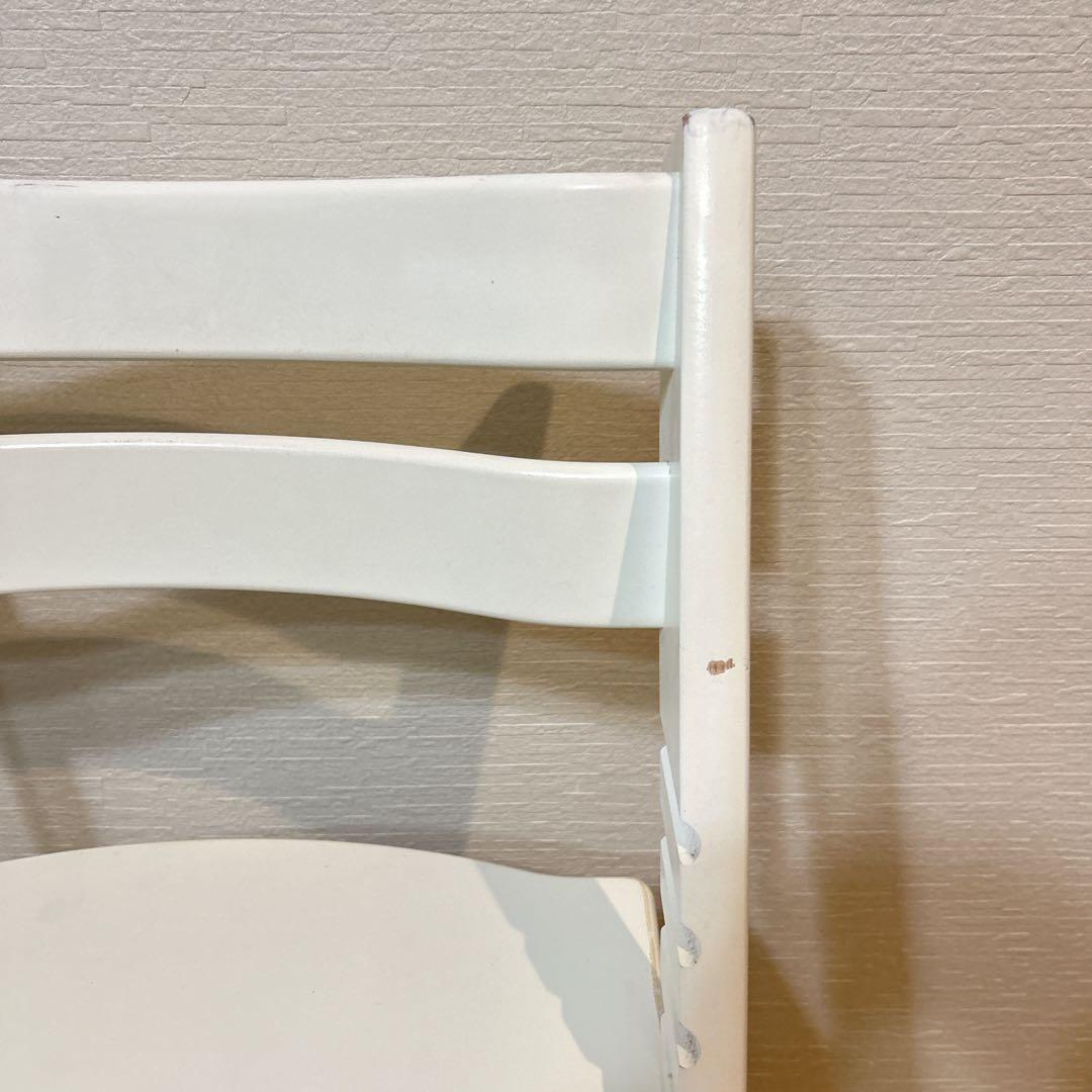 【美品】STOKKE　トリップトラップ　ホワイト　シリアルナンバー4