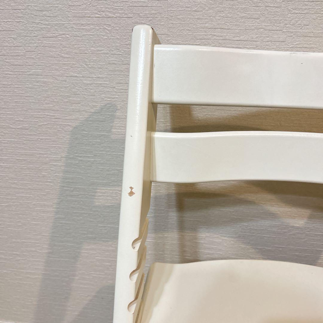 【美品】STOKKE　トリップトラップ　ホワイト　シリアルナンバー4