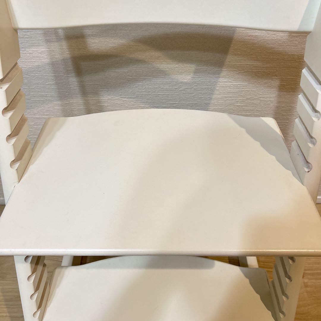 【美品】STOKKE　トリップトラップ　ホワイト　シリアルナンバー4