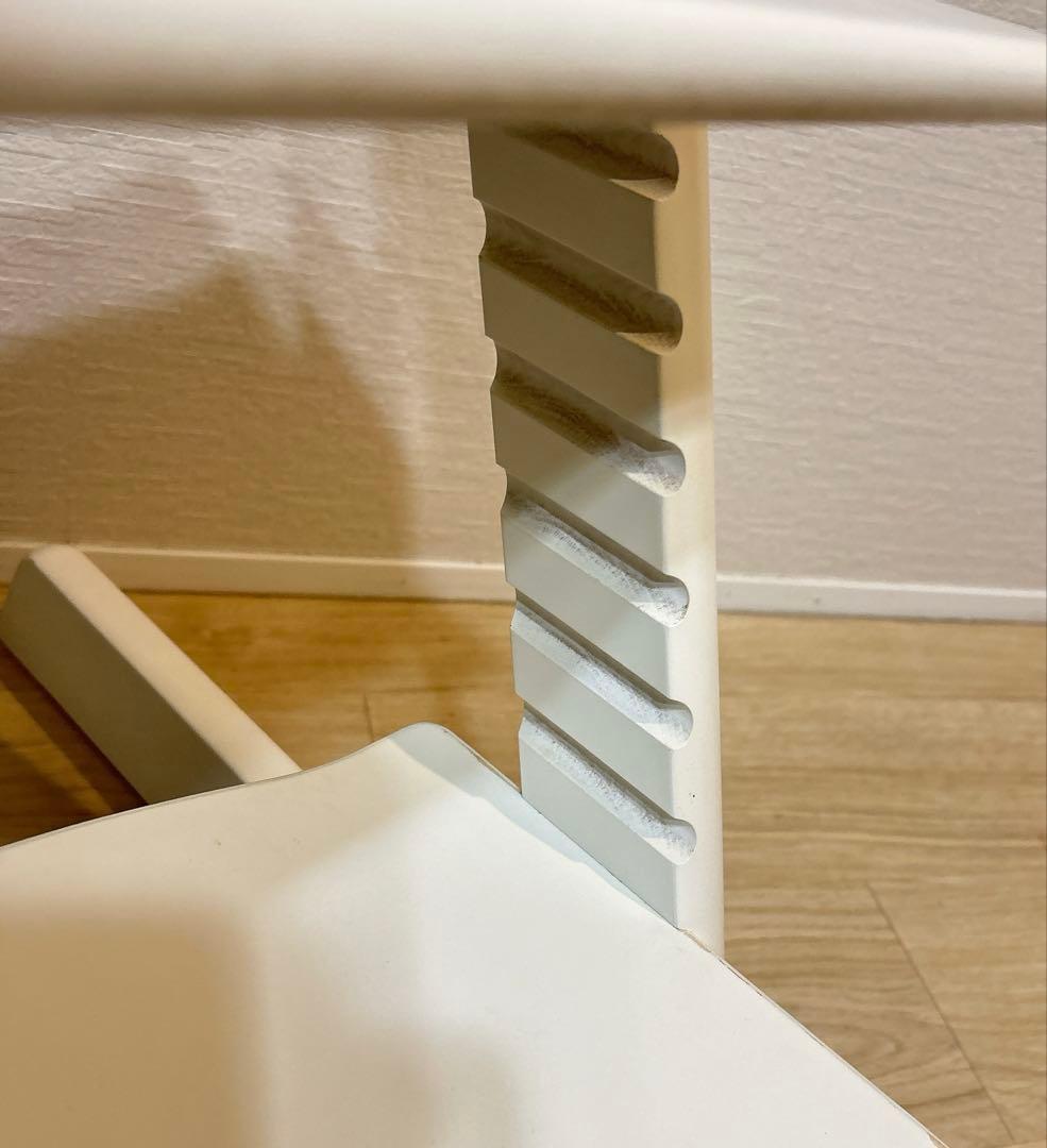 【美品】STOKKE　トリップトラップ　ホワイト　シリアルナンバー4