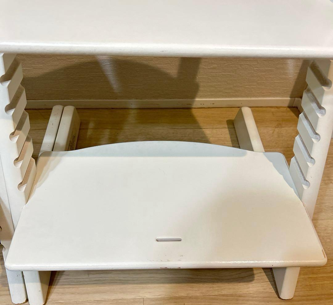 【美品】STOKKE　トリップトラップ　ホワイト　シリアルナンバー4