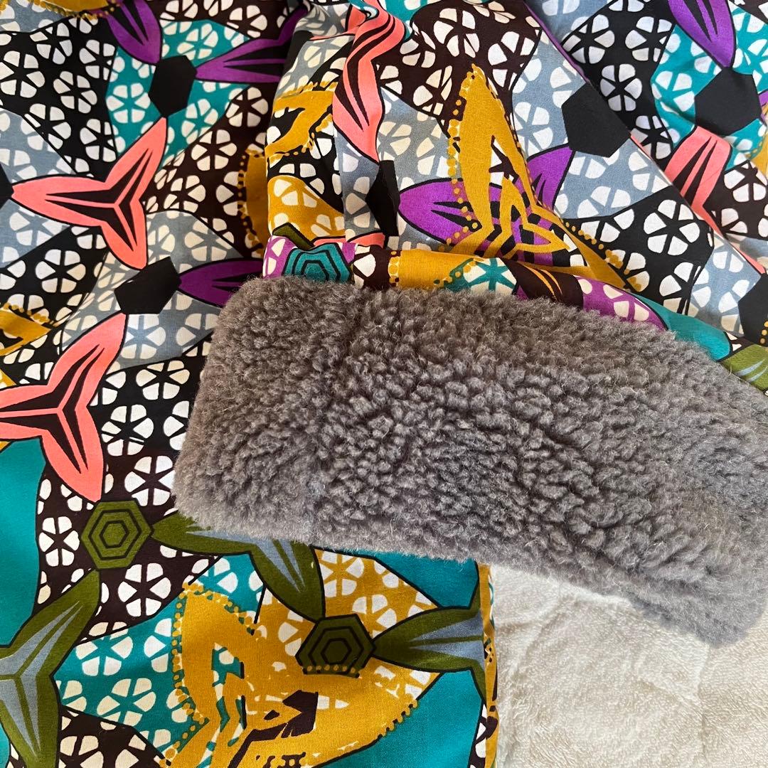 アフリカ布　アフリカンプリント　パンツ　ボア裏地