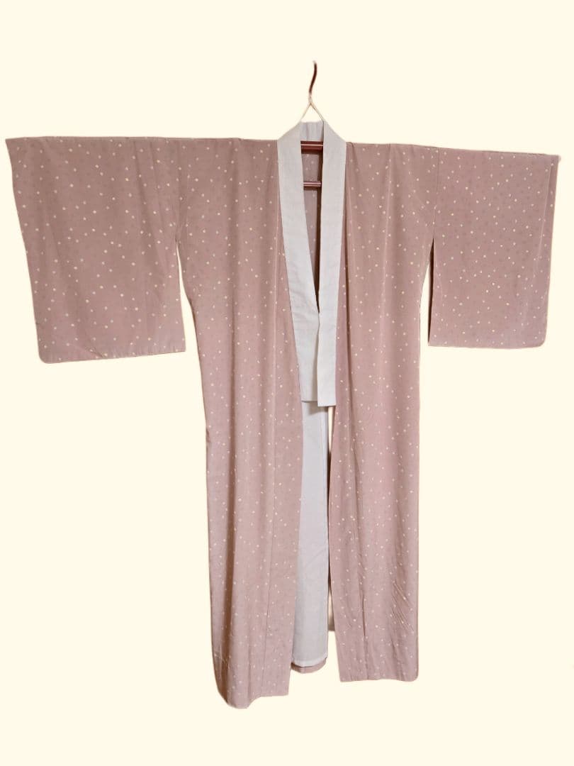 シルック　長襦袢　袖無双　古今　フォギーローズ色　くすみピンク