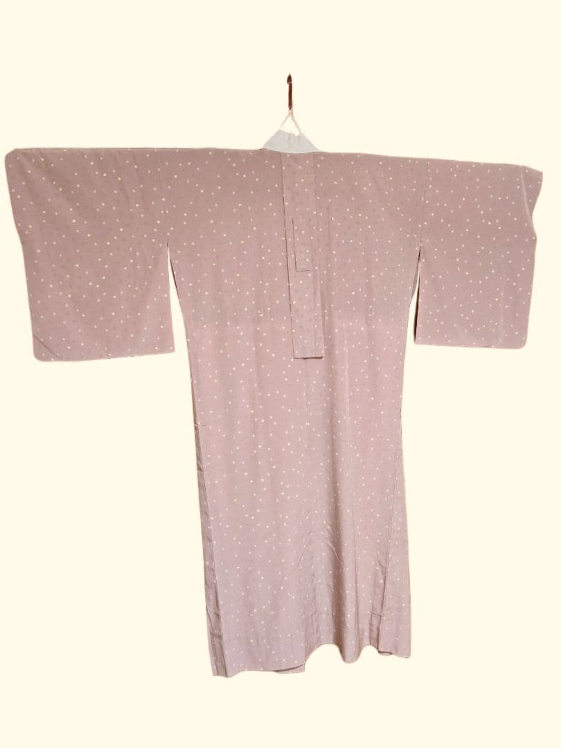 シルック　長襦袢　袖無双　古今　フォギーローズ色　くすみピンク