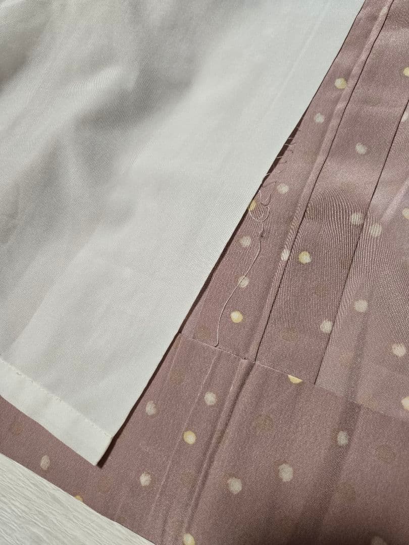 シルック　長襦袢　袖無双　古今　フォギーローズ色　くすみピンク