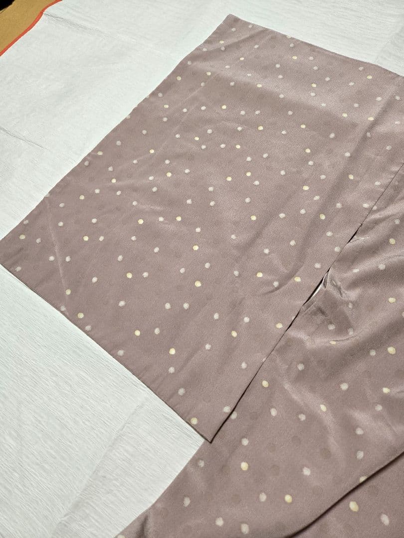 シルック　長襦袢　袖無双　古今　フォギーローズ色　くすみピンク