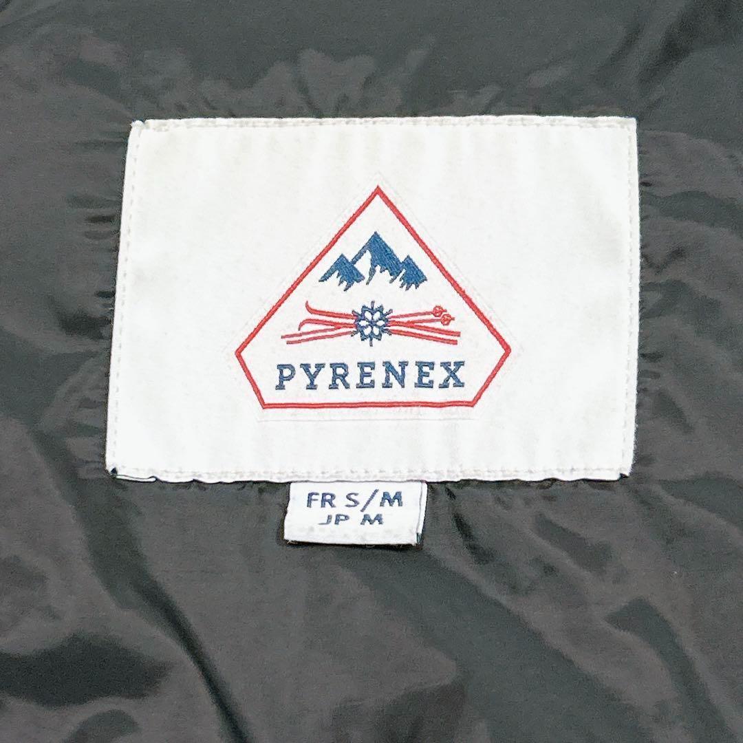 未使用級美品✨　ピレネックス　ダウンコート　ファー　ブラック　黒　M