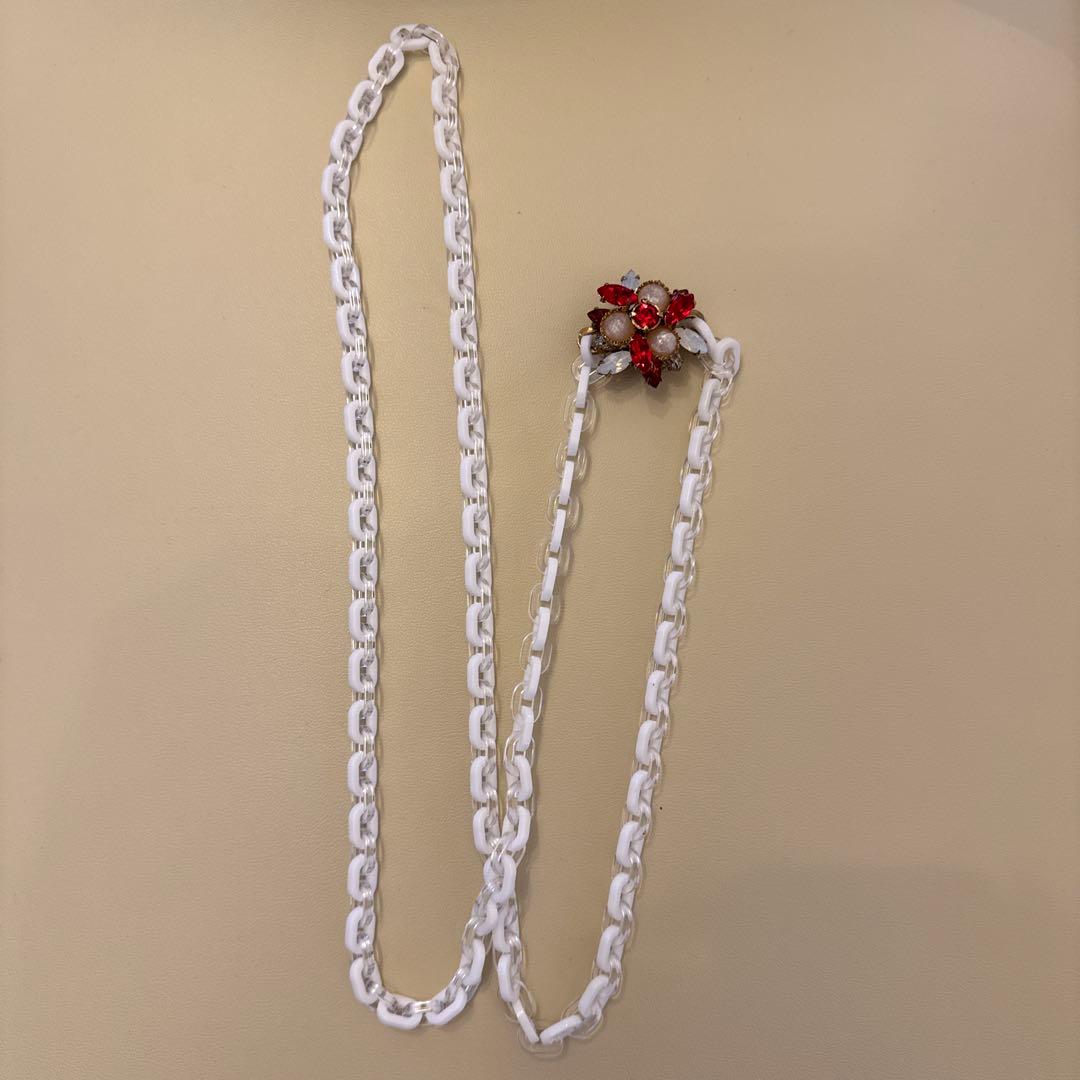 MIU MIU 花モチーフ ネックレス