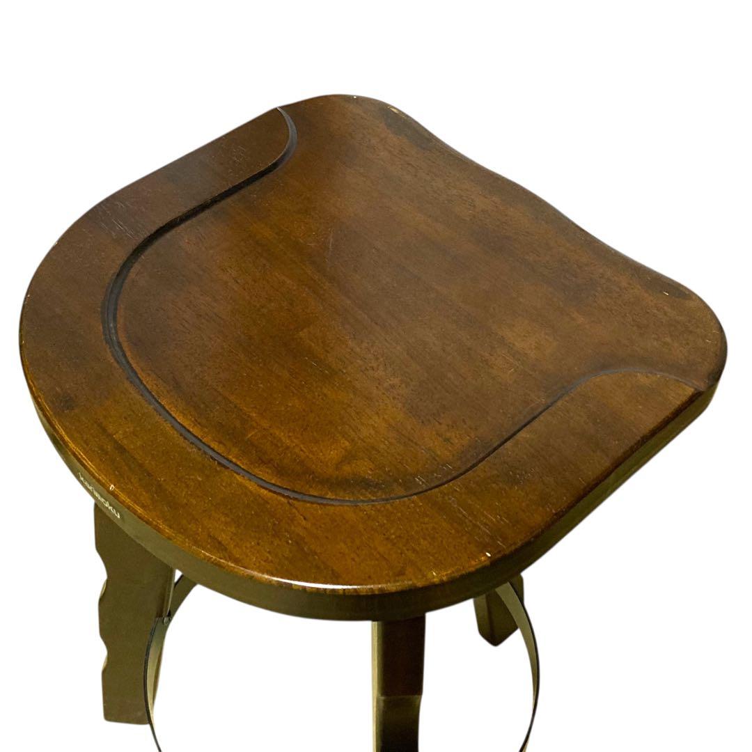 ①【ヴィンテージ】カリモク ルスティック ハイチェア バースツール スツール