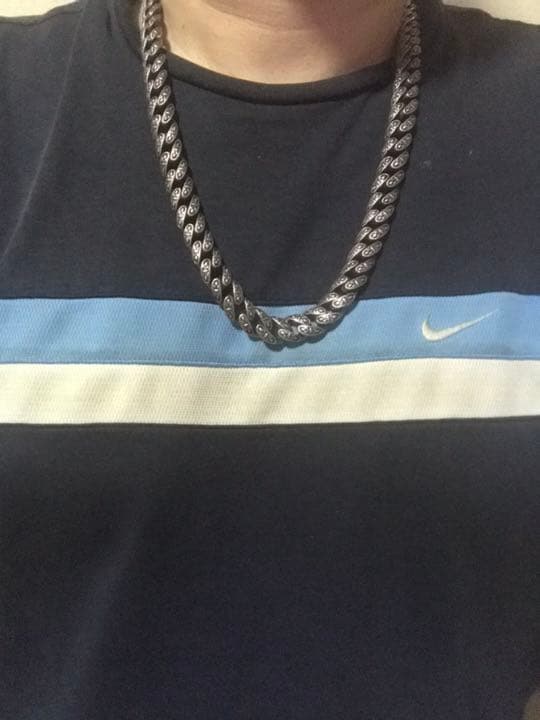 素早い　据え置き　ウォレット チェーン 925 長め 重さ あり 百合