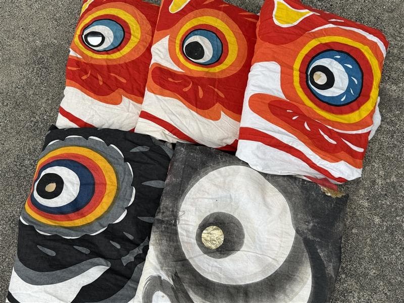 古布 鯉のぼり 5点 木綿 こいのぼり イベント こどもの日 リメイク素材