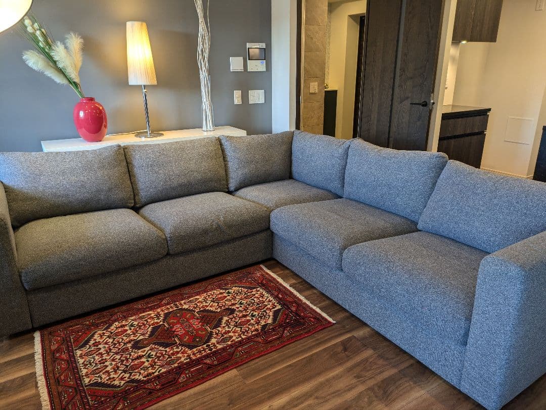 イケア　IKEA VIMLE ヴィムレコーナーソファ、ミディアムグレー2/2