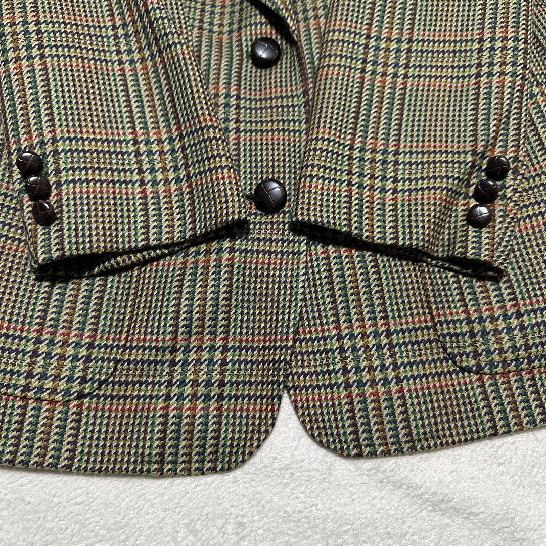 美品 バーバリーズ 襟切替 くるみ釦 テーラードジャケット 3XL 020