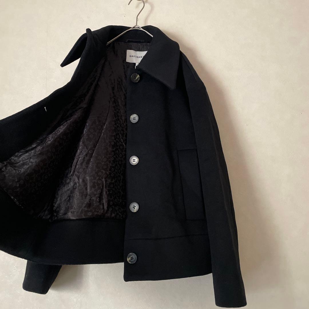 marimekko ピックイネン ウニッコ コート ブラック マリメッコ