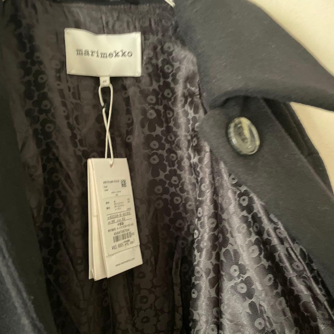 marimekko ピックイネン ウニッコ コート ブラック マリメッコ