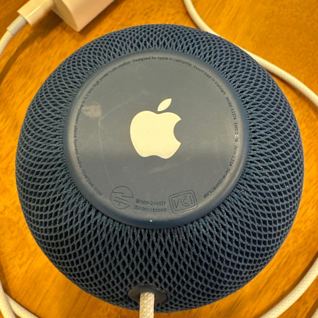 Apple Pod mini ネイビー 本体とACアダプタ