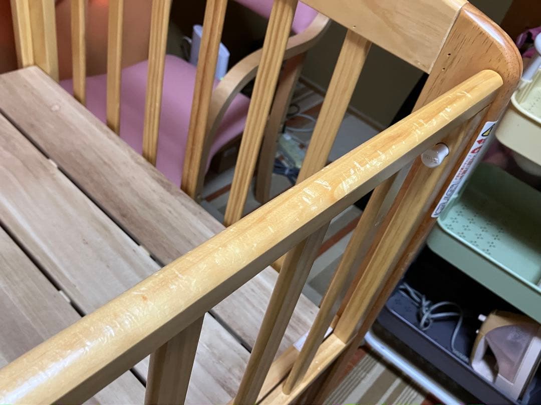 gm　KATOJI ハイシートベビーベッド ベッド下収納　中古